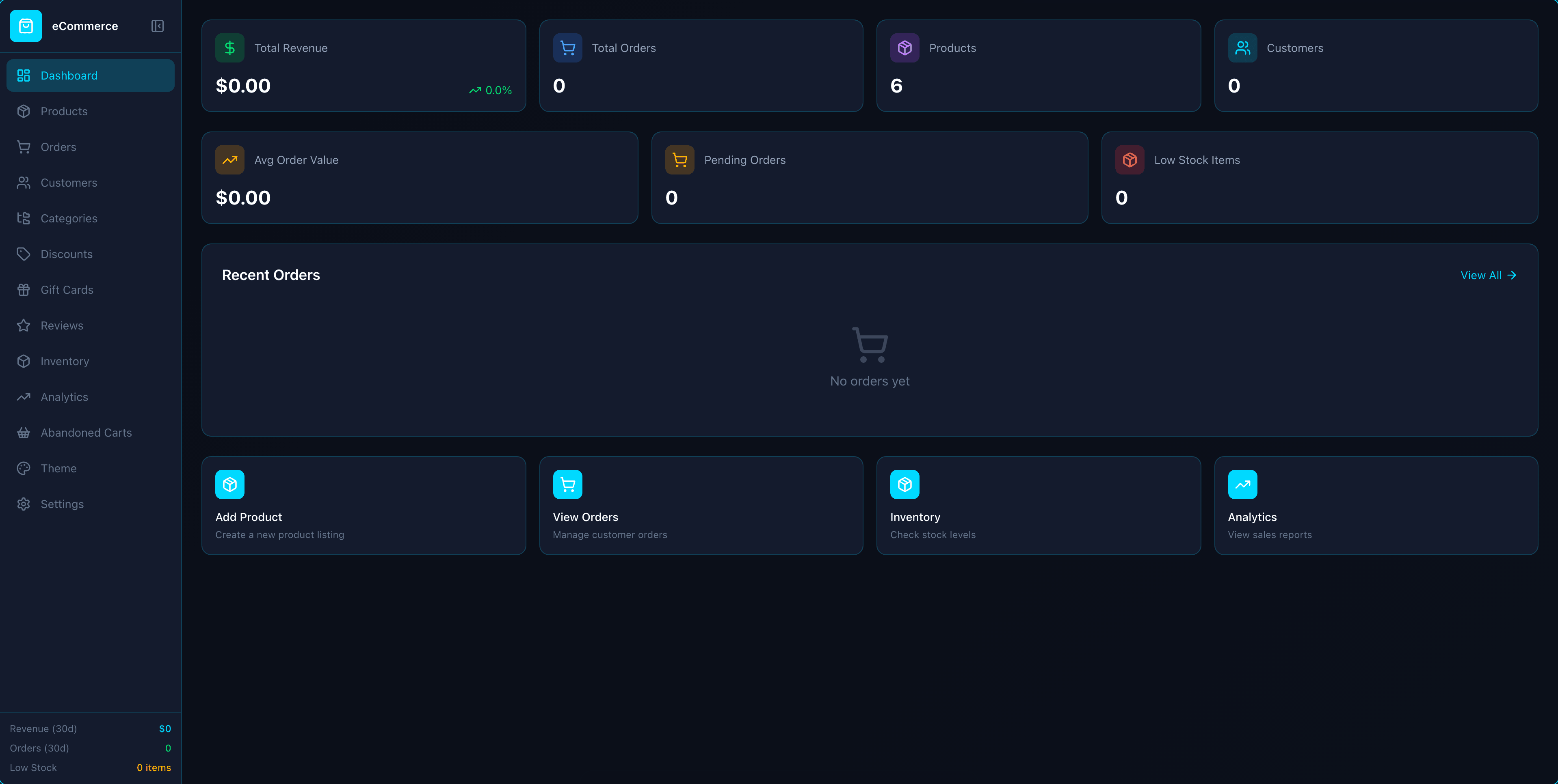 eCommerce app screenshot
