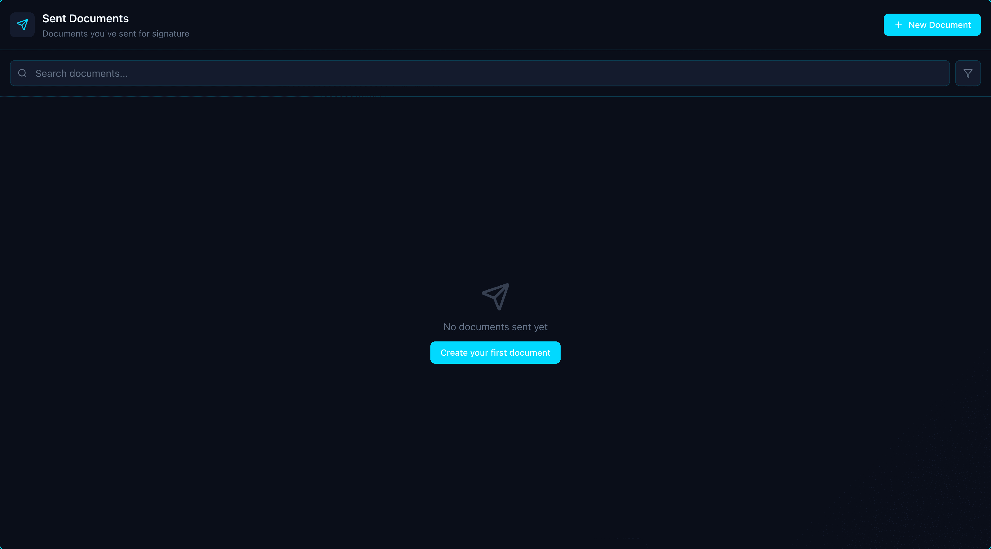 ESign app interface