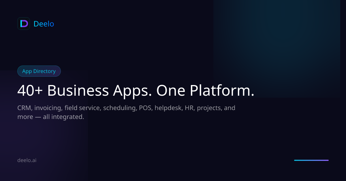 All Apps - 40+ Business Apps in One Platform | Deelo