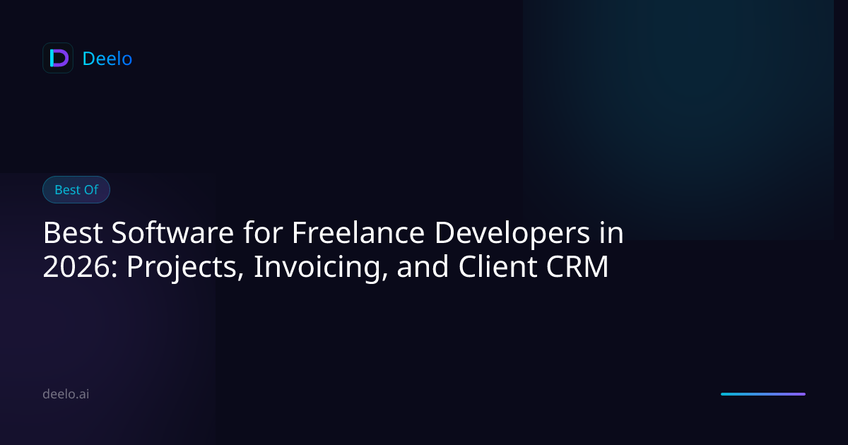 Best Software for Freelance Developers in 2026: Projects, Invoicing ...