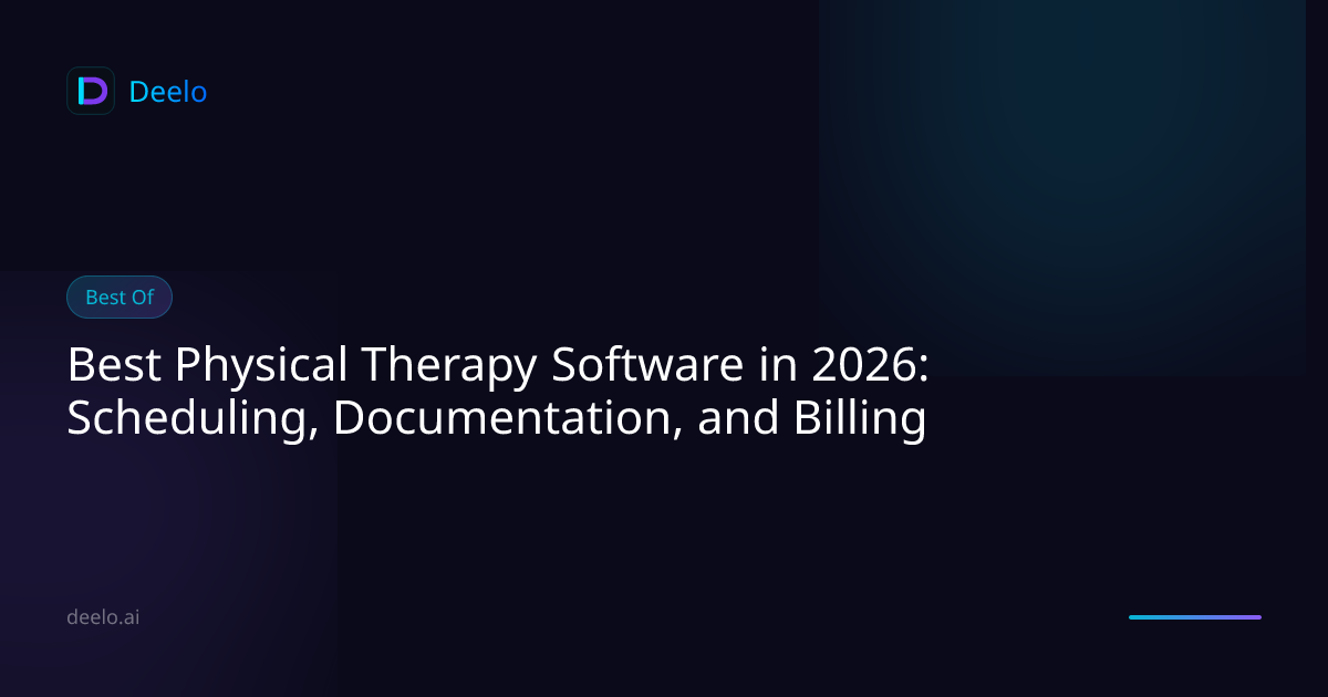 Best Physical Therapy Software in 2026: Scheduling, Documentation, and ...