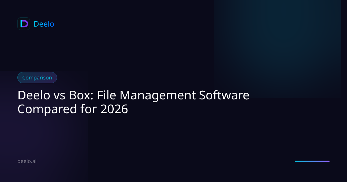 Deelo vs Box: File Management Software Compared for 2026 | Deelo Blog