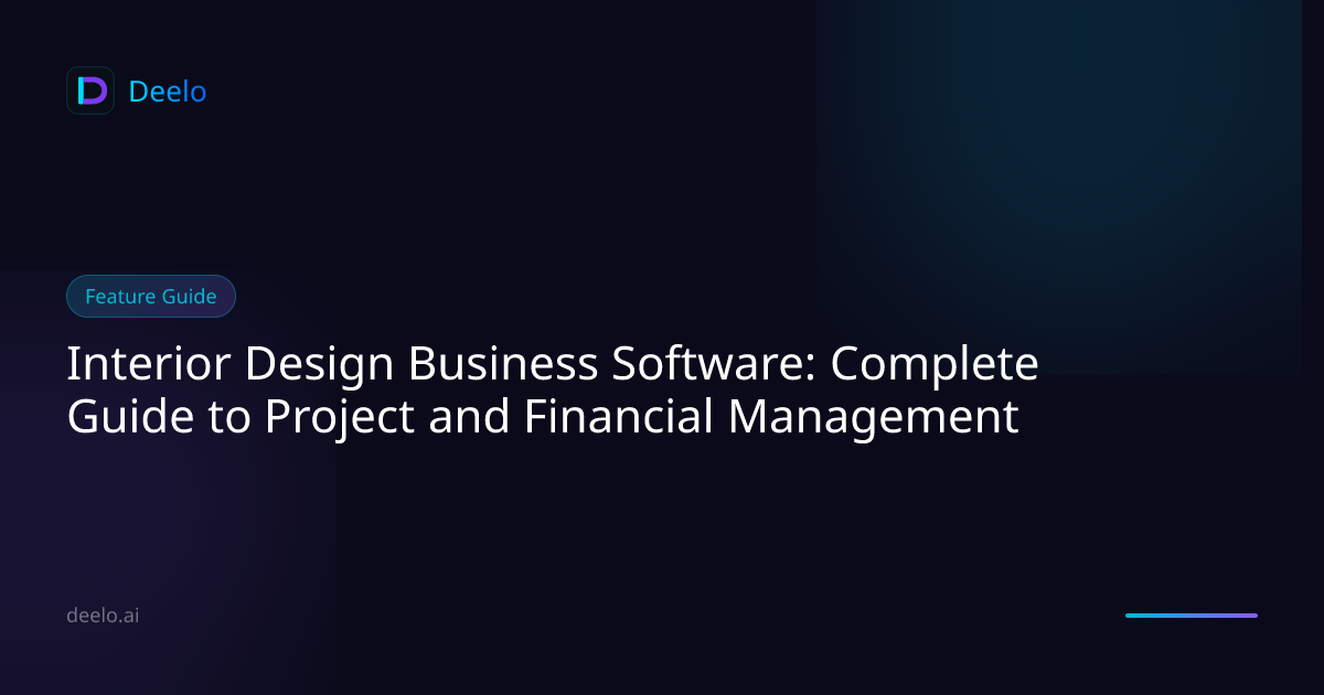 Interior Design Business Software: Complete Guide to Project and ...