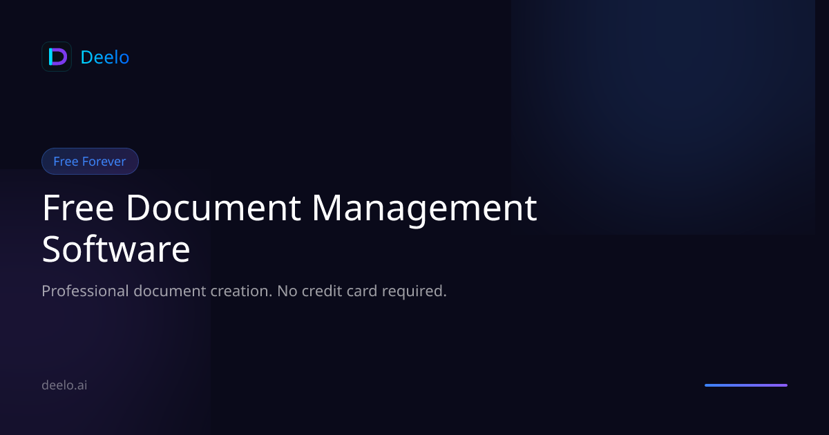 Free Document Management Software | Deelo