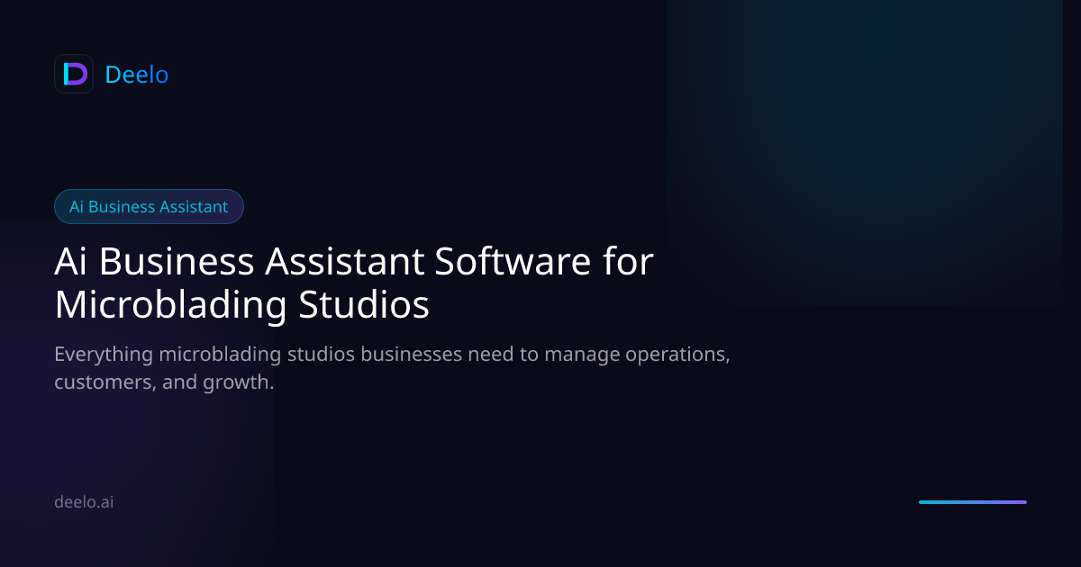 AI Business Assistant Software for Microblading & Permanent Makeup ...
