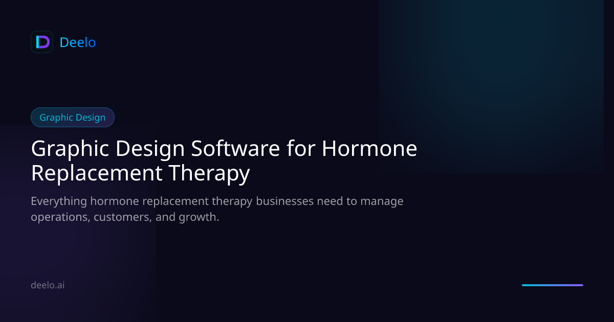 Graphic Design Software for Hormone Replacement Therapy Clinics | Deelo