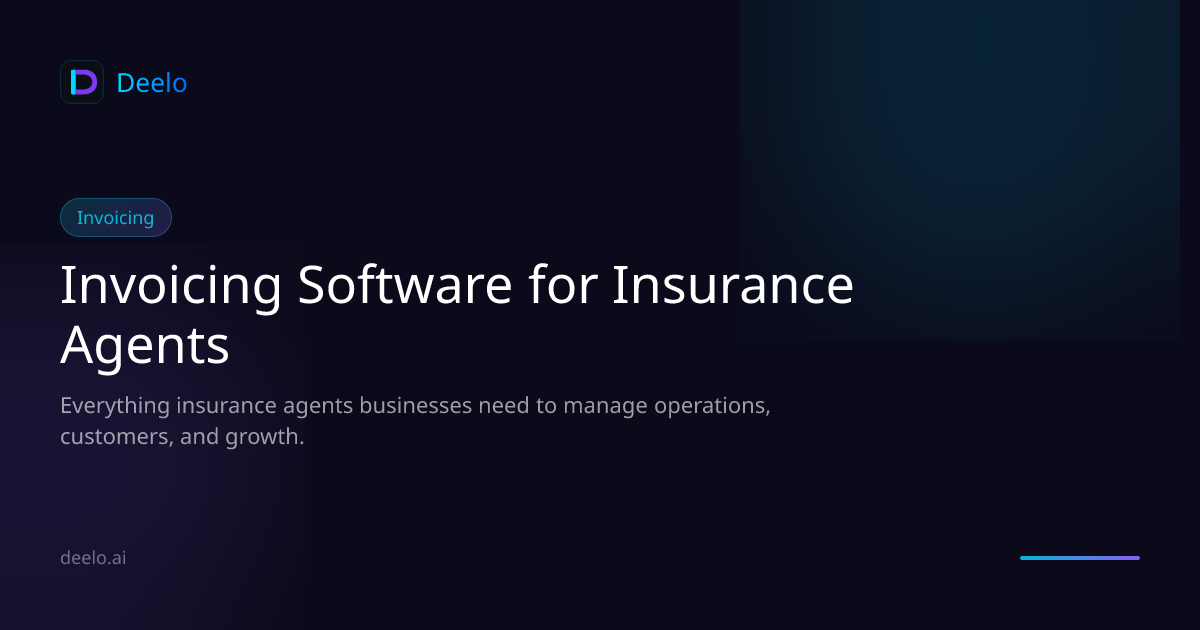 Invoicing & Billing Software for Insurance Agencies | Deelo