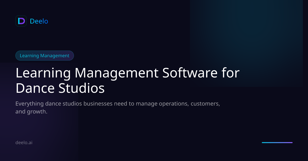 Learning Management Software for Dance Studios | Deelo