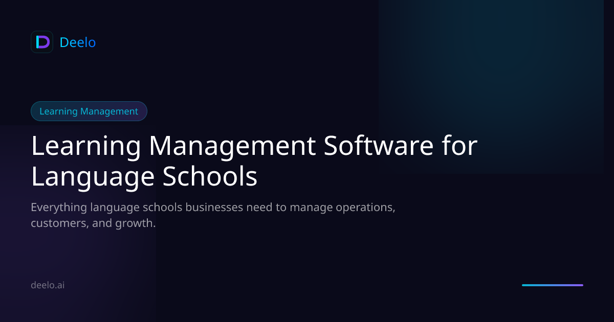 Learning Management Software for Language Schools | Deelo