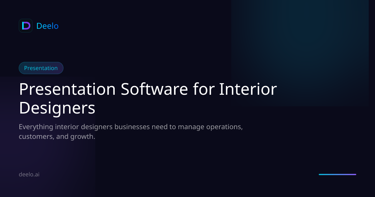 Presentation Software for Interior Design Firms | Deelo